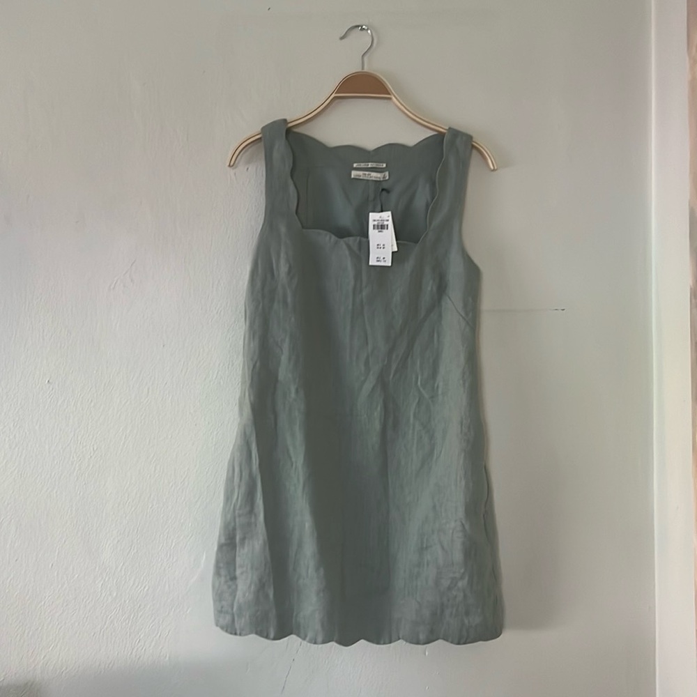 Abercrombie Scalloped Linen Dress - Small